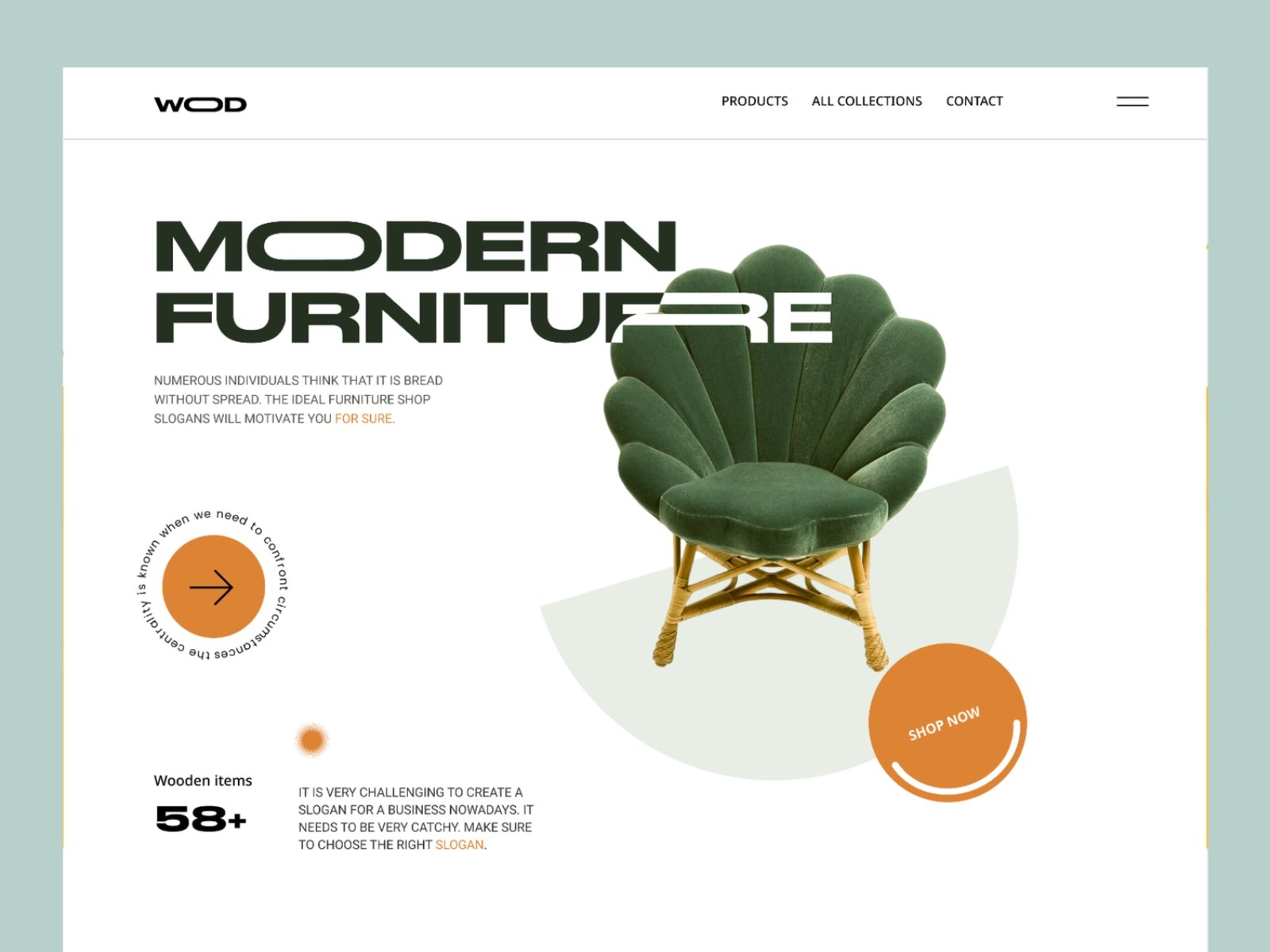 生活态度！12组家具商城WEB网页设计灵感