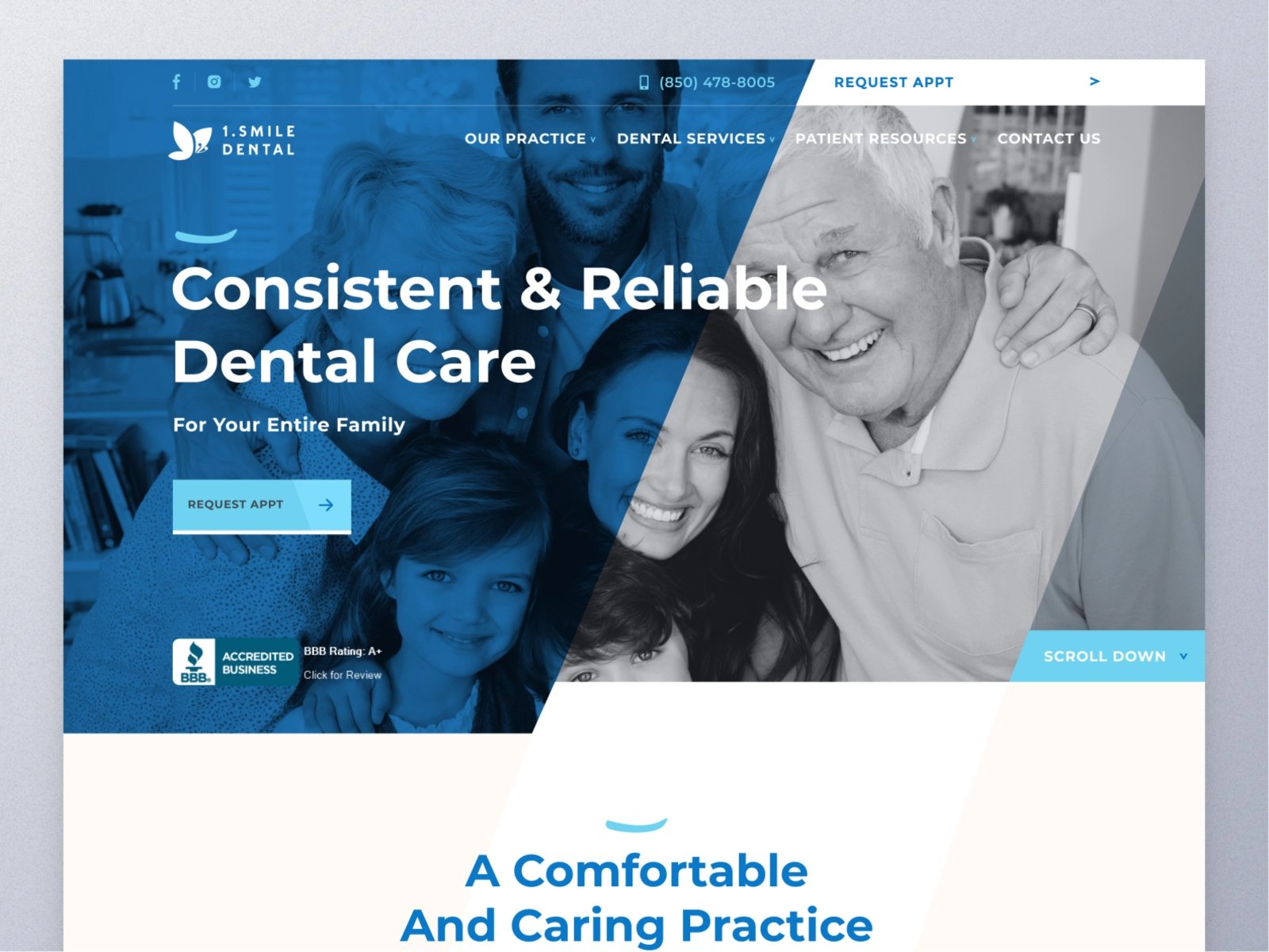 放心微笑！12组牙科诊所WEB网页设计灵感