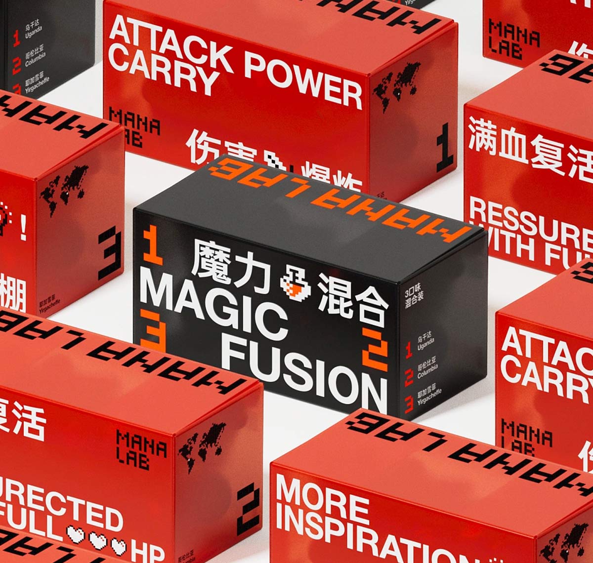 潮流黑红！咖啡产品包装设计