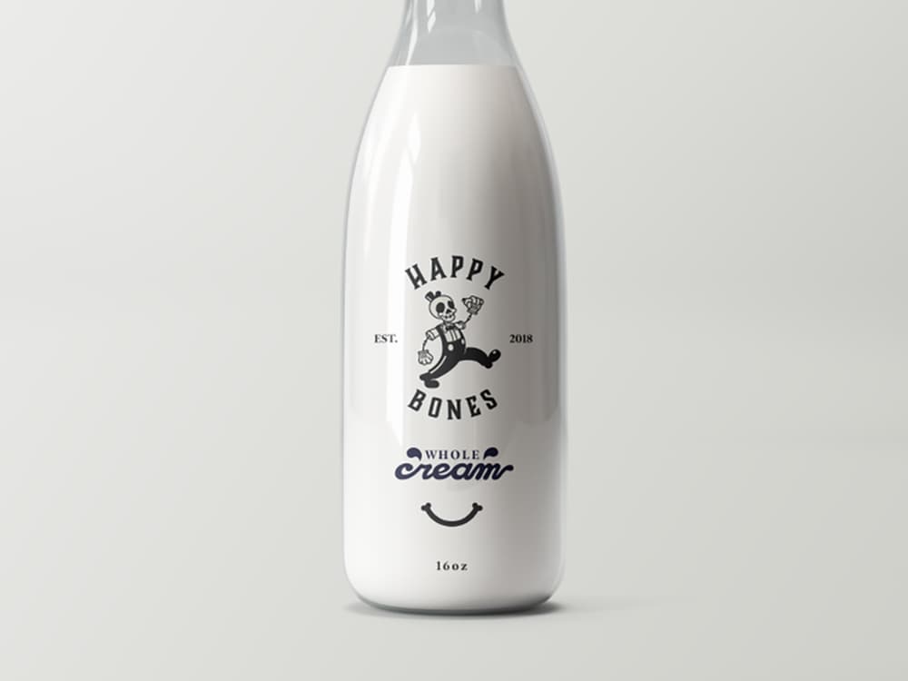 样机展示！18款牛奶元素Logo设计