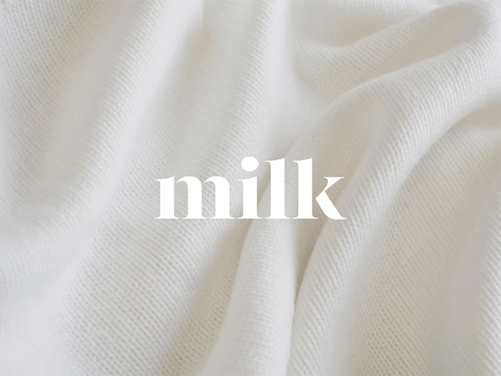 奶香四溢！18款牛奶元素单词字体设计