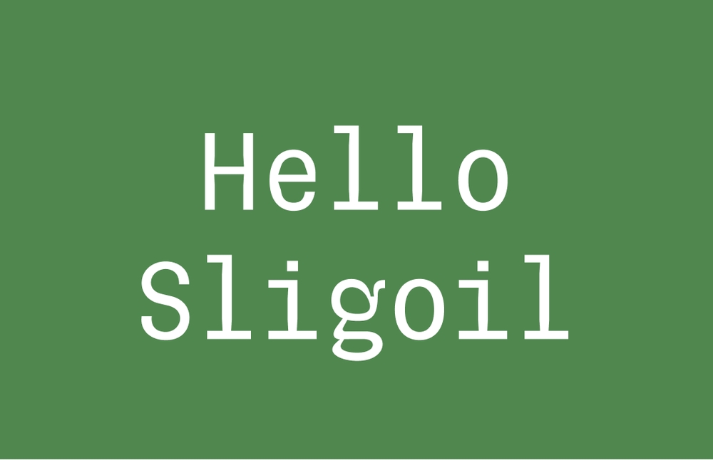 sligoil ！一款醒目有趣的免费可商用等宽英文字体
