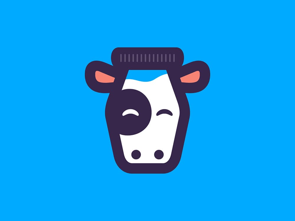 美味情绪！16款牛奶元素Logo设计