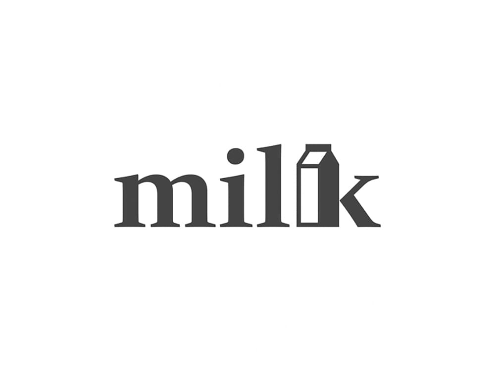 奶香四溢！18款牛奶容器元素Logo设计