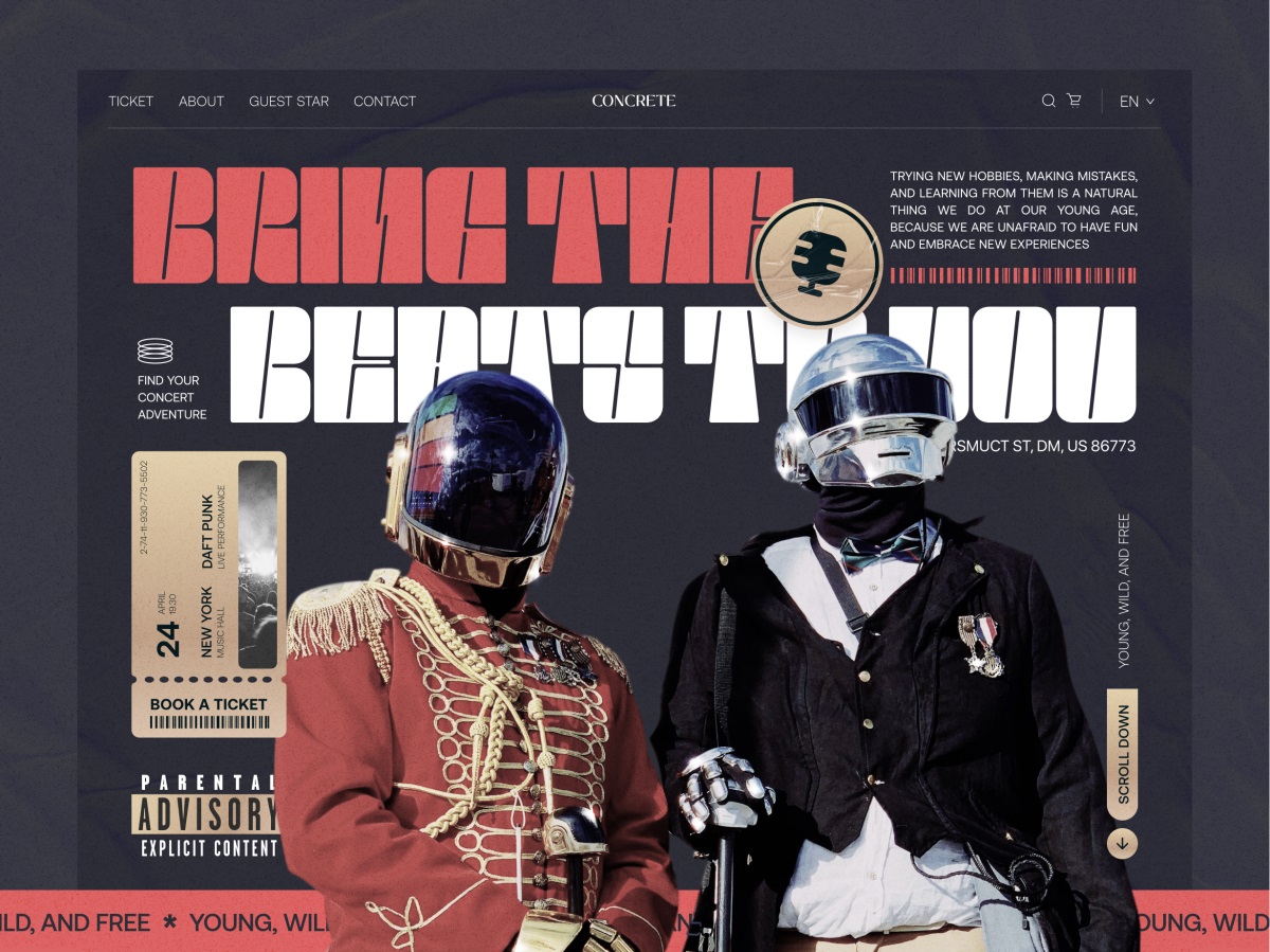 酷炫沉浸！12张音乐网站界面设计
