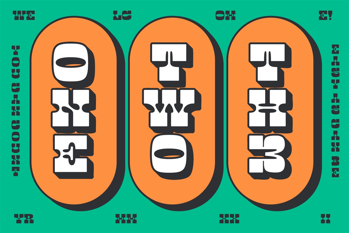 俏皮活泼！OKIE DOKO 字体设计展示