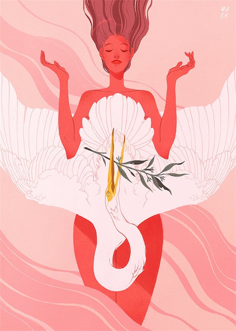 流动感！13张人物插画作品欣赏