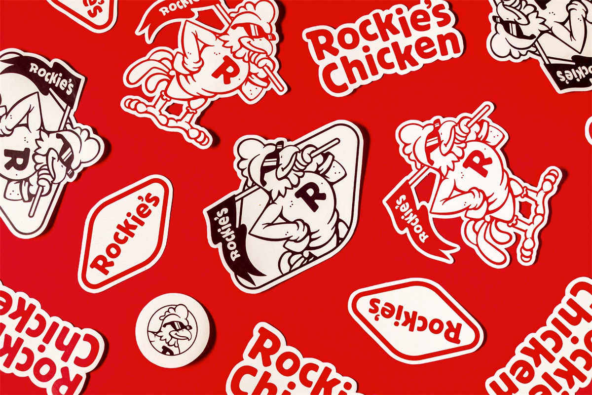 亲近感！Rockie’s Chicken 快餐品牌VI设计