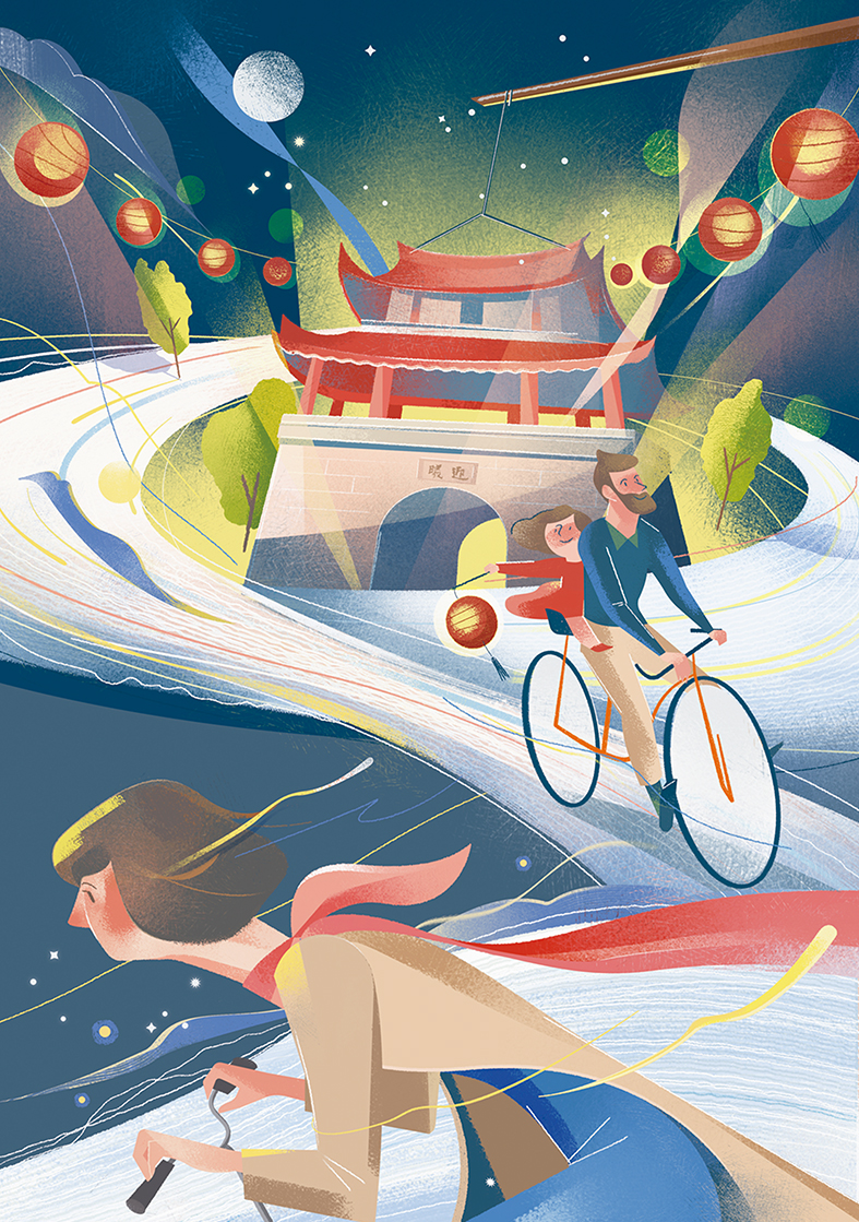 充满生命力！12张肌理景观插画作品欣赏