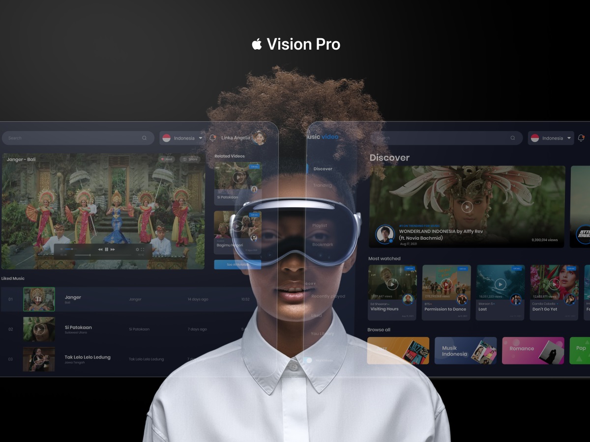 基于 Apple Vision Pro 的APP界面设计!