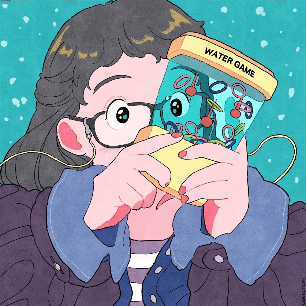 清新自然！12张线条细腻的日式人物插画