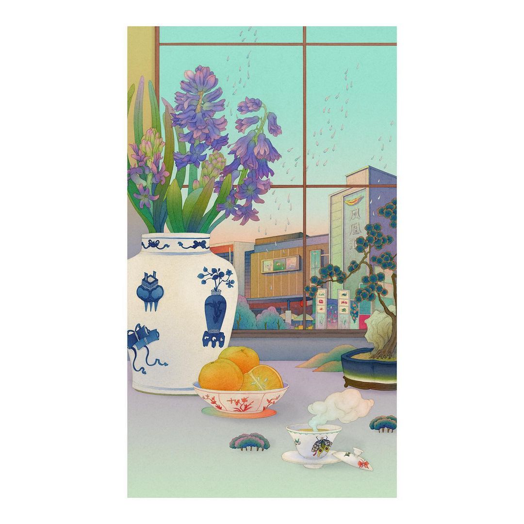 细腻梦幻！11张温暖柔和的动植物插画作品