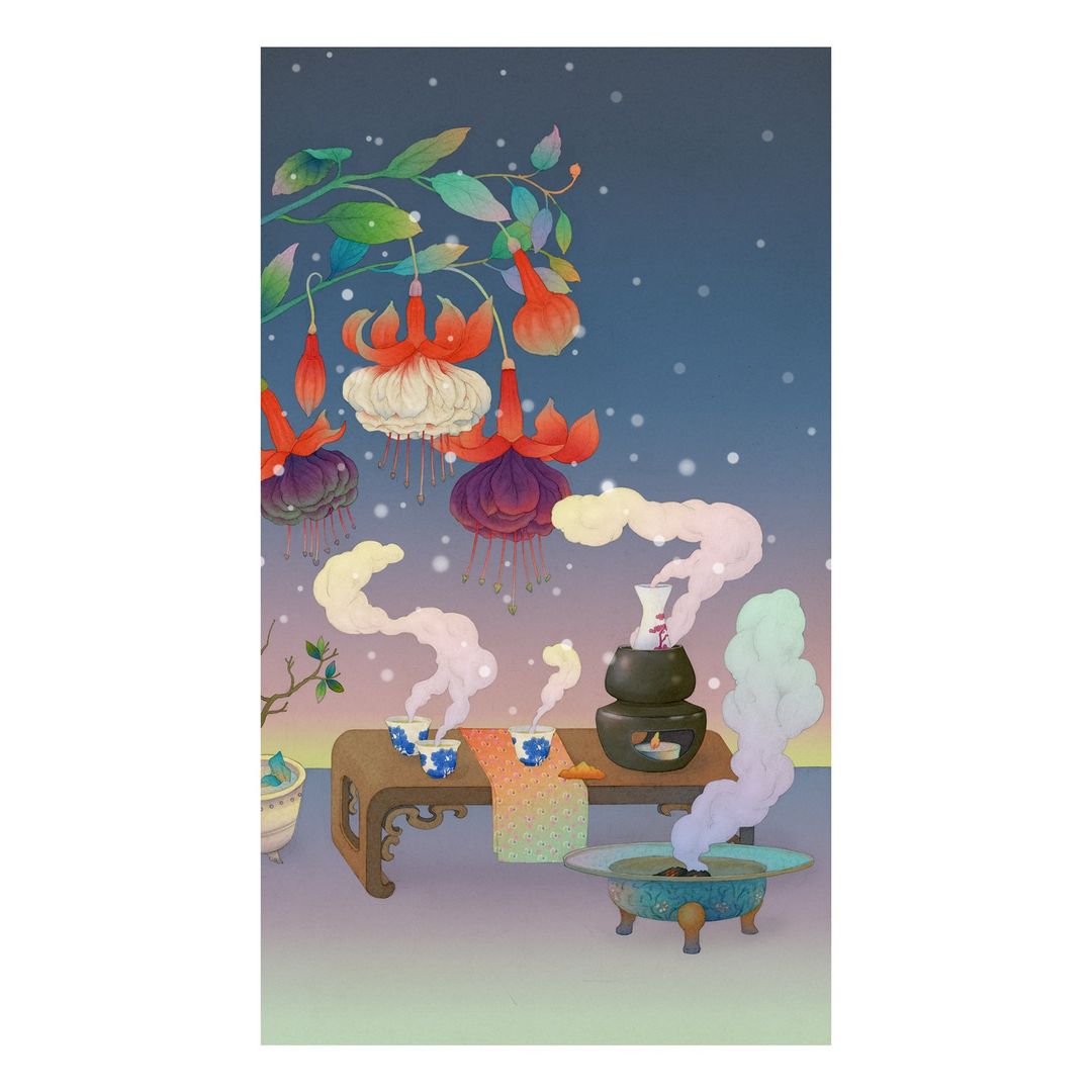 细腻梦幻！11张温暖柔和的动植物插画作品