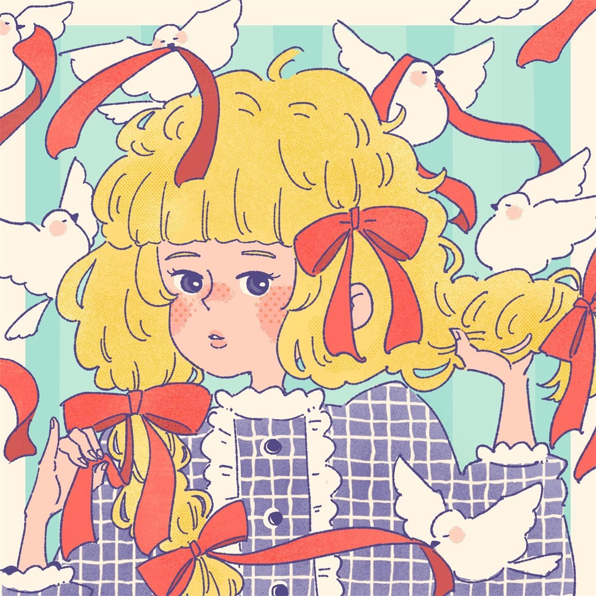 慵懒治愈！12张用色温馨的人物插画作品