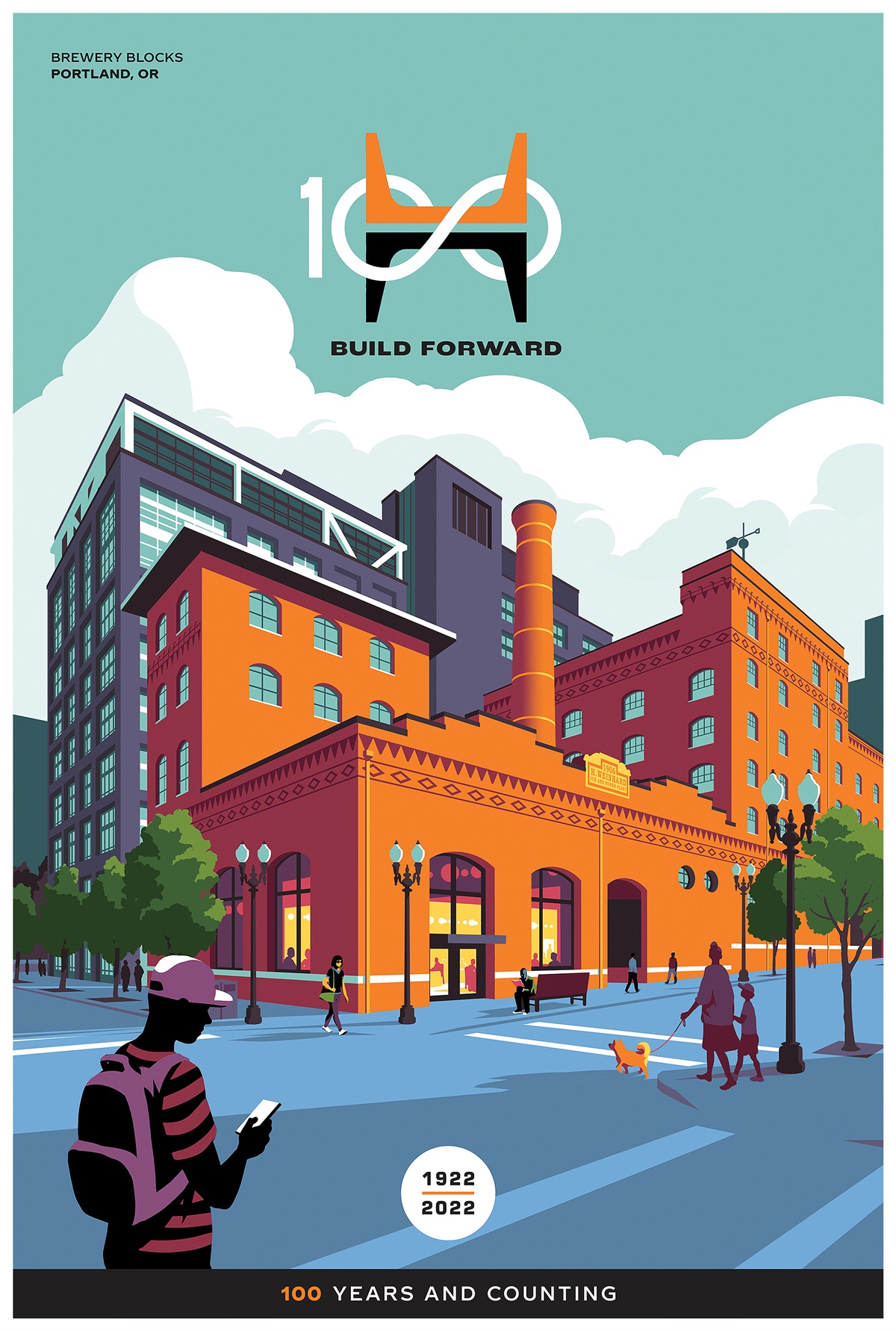 简洁创意！12张建筑公司插画海报设计