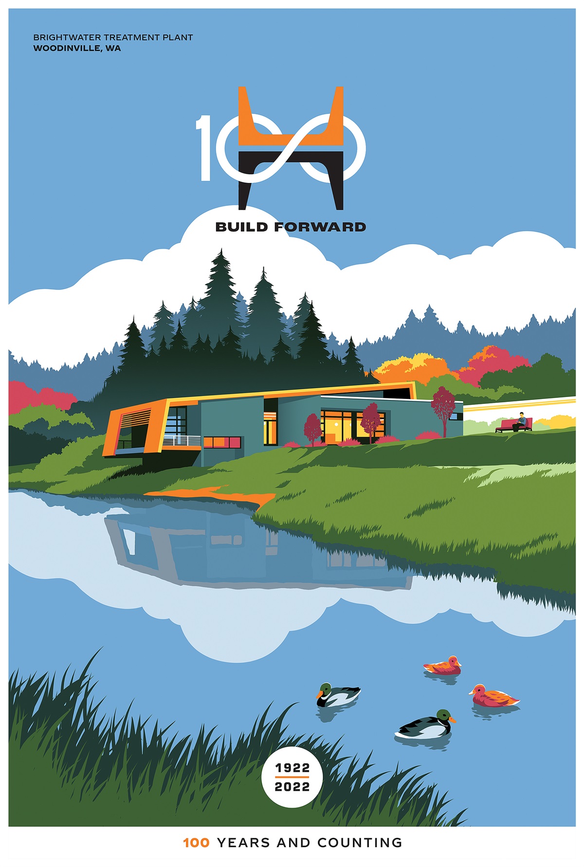 简洁创意！12张建筑公司插画海报设计