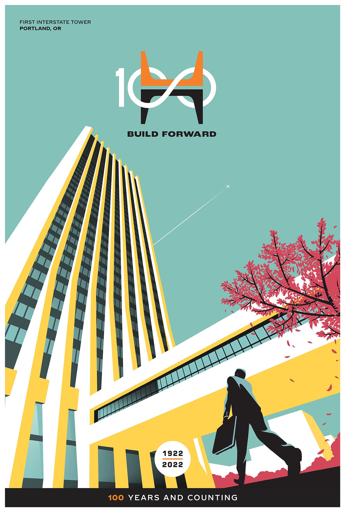 简洁创意！12张建筑公司插画海报设计