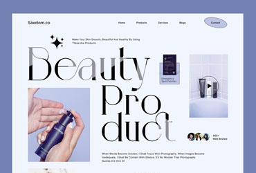 精致高级！12张美容护肤类网站WEB设计