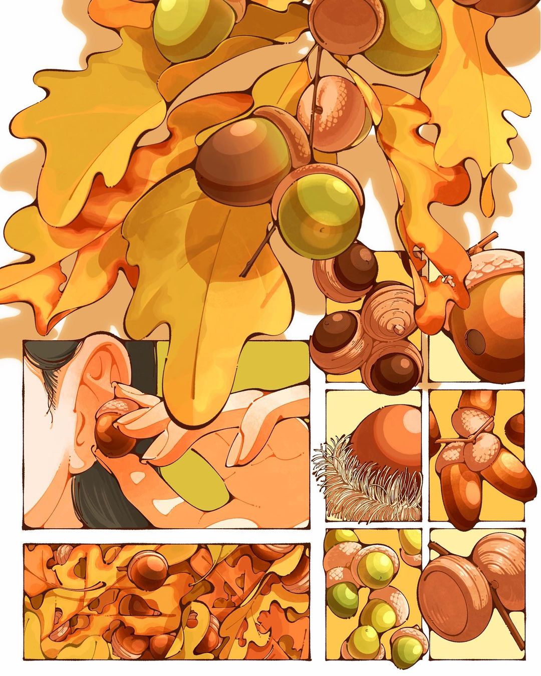 风格细腻！12张复古分镜插画作品