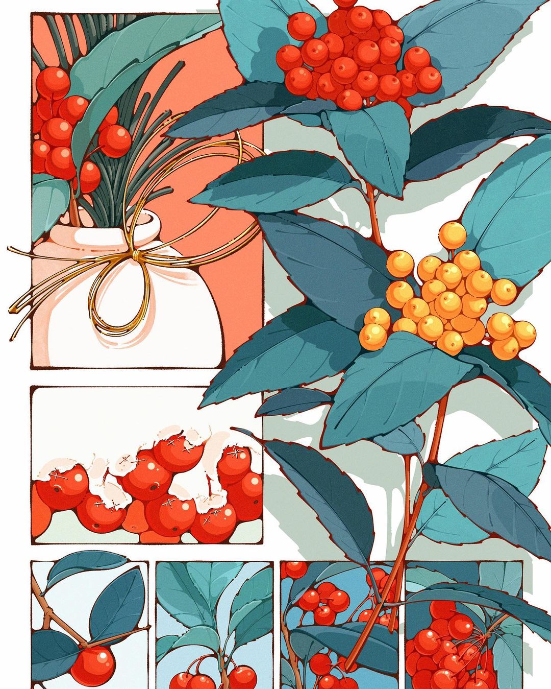 风格细腻！12张复古分镜插画作品