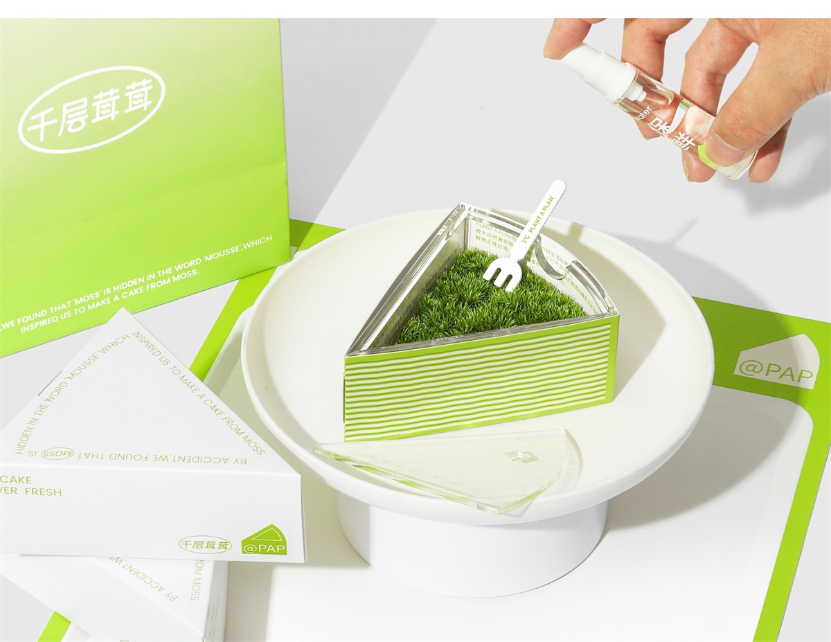 简洁现代！抹茶慕斯品牌包装设计