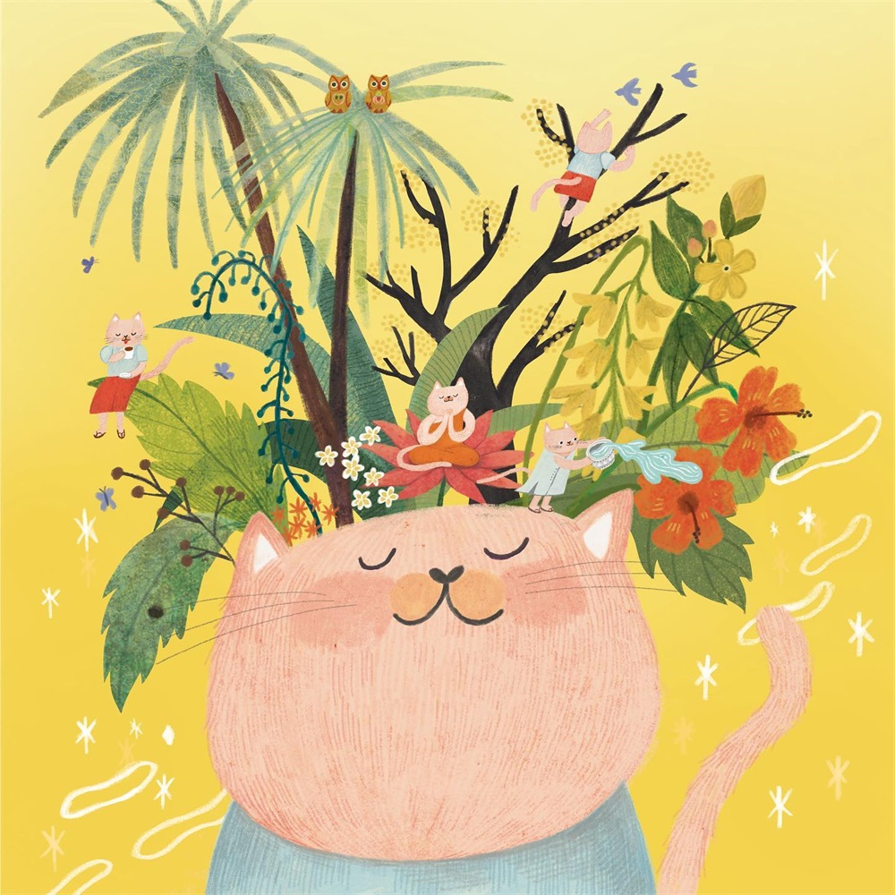 清新淡雅！14张温馨儿童插画作品