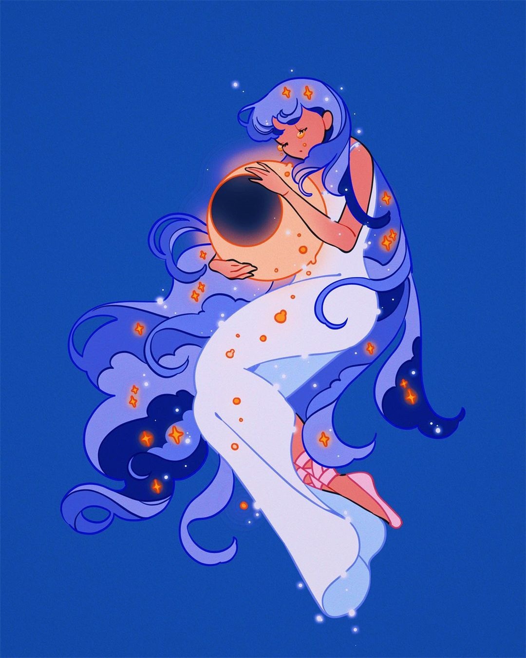 优雅专注！12张梦幻唯美人物插画作品