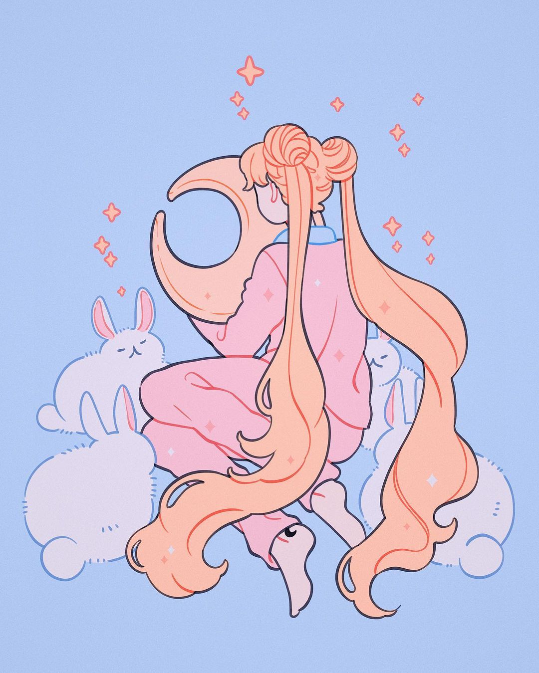 优雅专注！12张梦幻唯美人物插画作品