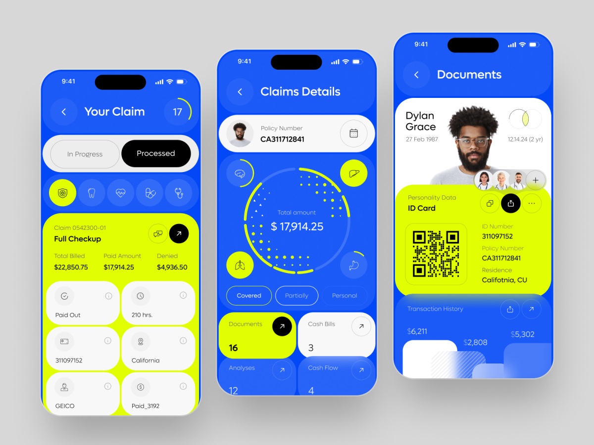 数据可视化！Oscar Health 健康保险系统 UI 设计