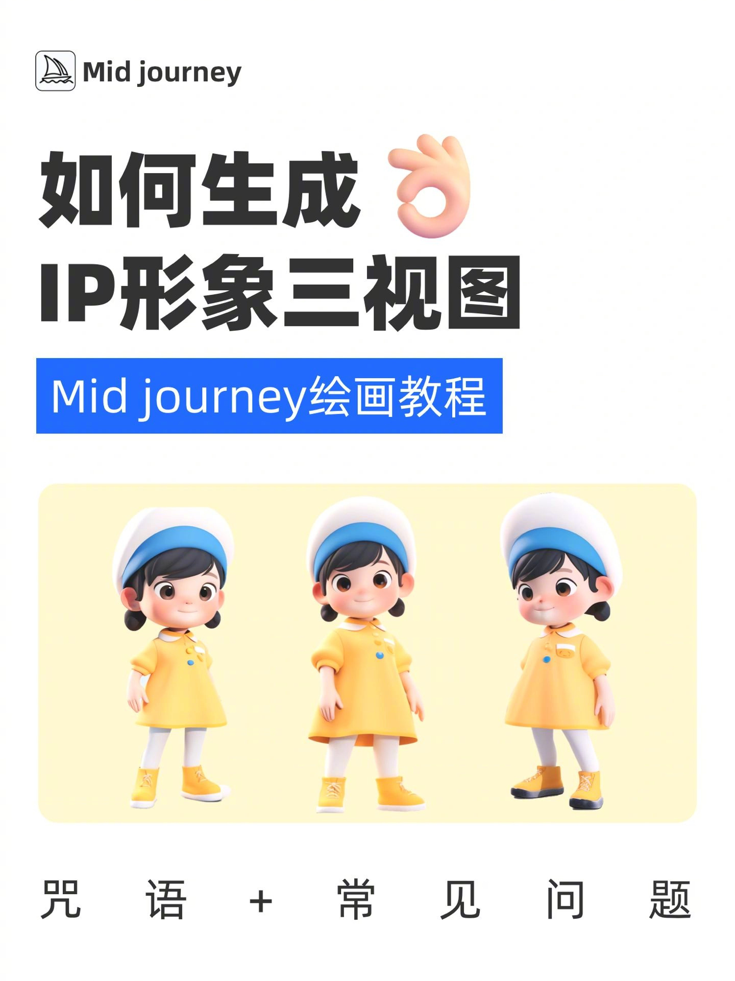 IP 形象三视图的 Midjourney 绘画方法