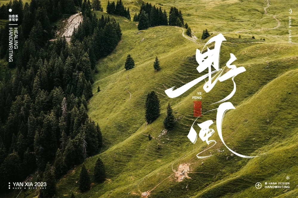 自由独特！12张手写艺术字字体设计