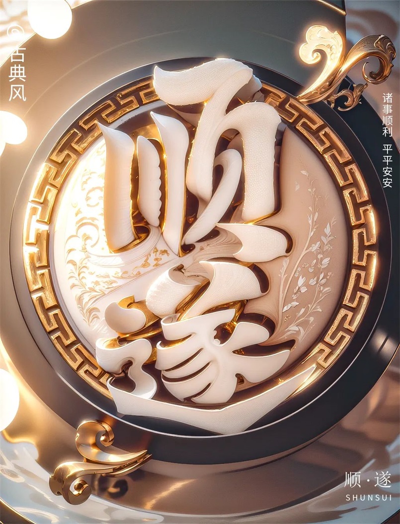 平安顺遂！20张中文字体设计