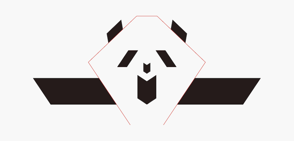 这logo怎么玩？第9期 平行四边形制作熊猫LOGO